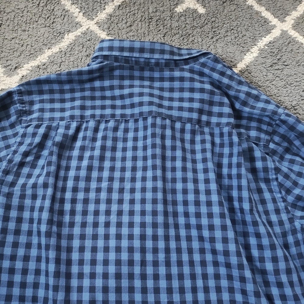 Men’s Van Heusen Never Tuck Slim Fit Shirt Size x large neck 17- 17.5 - Picture 6 of 7